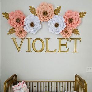 Shimmer Paper Flower Decor